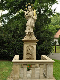 Socha sv. Jan Nepomuck - Tebo (socha)