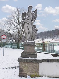 Socha archandla Rafaela - Nm욝 nad Oslavou (socha)