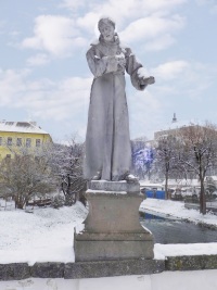 Socha sv. Frantika z Assisi - Nm욝 nad Oslavou (socha)