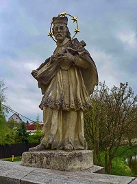 Socha sv. Jana Nepomuckho -  Moravsk Budjovice (socha)