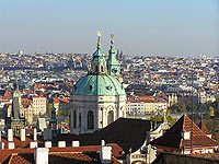 Kostel Sv. Mikule - Praha 1 (kostel) - Pohled od Praskho hradu