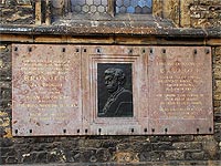 Kostel Svatho Martina ve zdi - Praha 1 (kostel) - Pamtn deska na rod. Brokoff