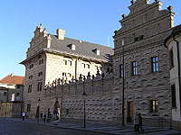 Schwarzenbersk palc - Praha 1 (historick budova) - Schwarzenbersk palc z Hradanskho nm.