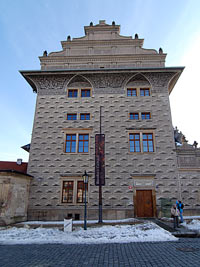 Schwarzenbersk palc - Praha 1 (historick budova) - Schwarzenbersk palc z Hradanskho nm.