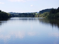 Domannsk rybnk (rybnk) - Domannsk rybnk - pohled z hrze