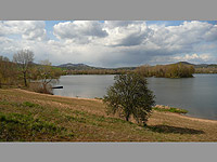 P횝ansk  jezero (jezero, prodn koupalit) - Pohled na jezero
