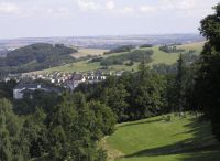 Bezruova Vyhldka v Hradci nad Moravic (rozhledna) - vhled na Hradec n.Moravic