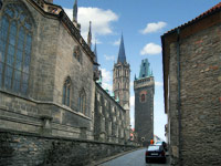 Kostel sv. Bartolomje - Koln (kostel) - Pohled od fary