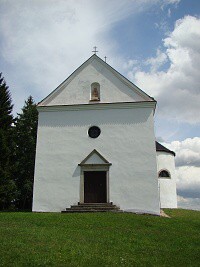 Kostelk sv. Jchyma - Mrkotn-Dobr Voda (kostel) - eln pohled
