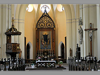 Kostel sv. Jana Nepomuckho - Hlubok nad Vltavou (kostel) - Interir kostela