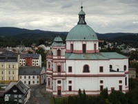 Bazilika minor sv. Vavince a sv. Zdislavy - Jablonn v Podjetd (kostel) - Celkov pohled na chrm