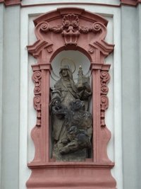 Bazilika minor sv. Vavince a sv. Zdislavy - Jablonn v Podjetd (kostel) - Detail vzdoby exterir