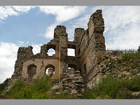 Hradiště a zřícenina hradu Dívčí Kámen - Mříč  (zřícenina hradu)