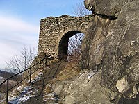 Andělská Hora (zřícenina hradu) - Trosky paláce