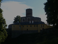 Svojanov (hrad) - soumrak nad hradem