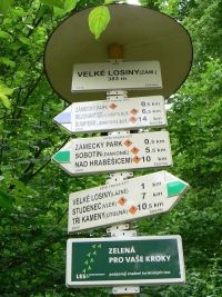 Velk Losiny - zmek (rozcestnk) - 