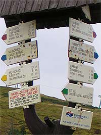 Ovrna - chata,bus (rozcestnk) - 