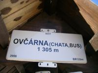 Ovrna - chata,bus (rozcestnk) - 