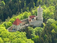 Kokon (hrad) - Leteck pohled