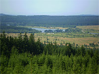 Koka (vrchol) - Pohled k Padrskm rybnkm