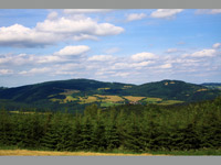 Horn les (vrchol) - Horn les  774 m.n.m. a Bukovec 707m.n.m  pohled od Vrchov