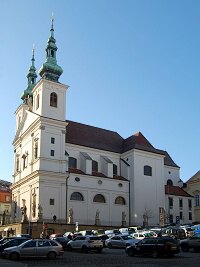 Kostel sv. Michala - Brno-sted (kostel) - Pohled z Dominiknskho nmst