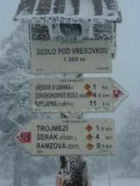 Sedlo p. Vesovkou (rozcestnk) - 