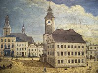 Radnice - Rmaov (radnice) - Vyobrazen radnice z po. 19. stol.