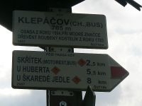 Klepov - chata, bus (rozcestnk) - 