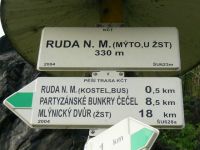 Ruda nad Moravou - Mto (rozcestnk)