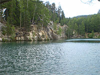 Jezero pskovna - Adrpach (zaplaven lom) - 