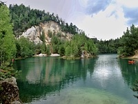 Jezero pskovna - Adrpach (zaplaven lom) - Adrpach lom