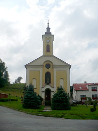 Kostel Rozesln sv. apotol - Rybnk (kostel) - prel kostela
