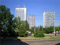 Brnnsk trojata - Brno (architektonick zajmavost ) - Administrativn budovy ve dne