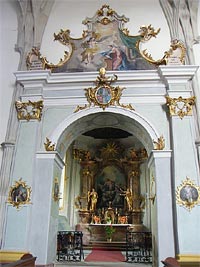 Farn kostel sv. M Magdalny - Chvaliny (kostel) - Interir