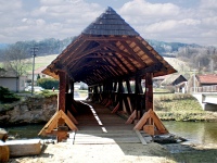 Krytý dřevěný most - Černvír  (most,viadukt)