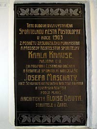 Radnice - Postoloprty (historick budova) - Informan deska