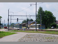 Postelmov (eleznin stanice) - Zrekonstrovan nstupit a tra