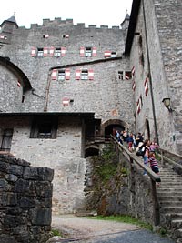 Hohenwerfen - Rakousko (hrad) - Vstup do jdra hradu