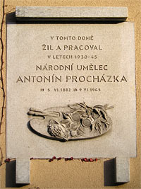 Pamtn deska Antonna Prochzky - Brno (pamtn deska)