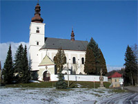 Kostel - Rychnov na Morav (kostel) - Kostel v zim