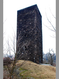 Prchovna - Koln (opevnn, rozhledna) - Pohled na v od S. (bezen 2011)