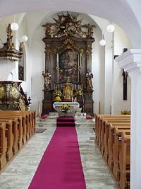 Kostel Narozen Panny Marie - Jimramov (kostel) - interier chrmu