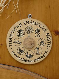Restaurace Krajkka ze mlejna - Star Svojanov (hostinec) - znmka na vchodu do restaurace