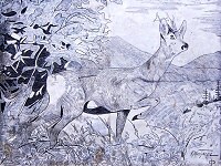 Studnka U srnce (studnka) - Obraz srnce (detail)