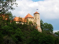 Hrad Veve - Brno-Bystrc (hrad) - Pohled na Prachovou v