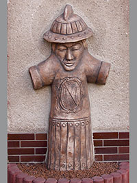 Plastika sv. Floriána - Nové Město na Moravě (socha) - sv.Florián -  od M. Olšiaka