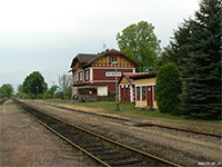 Pocinovice (eleznin stanice) - Pocinovice - ndran budova