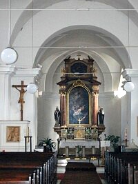 Kostel sv. Vavince - Kenovice (kostel) - Interir kostela