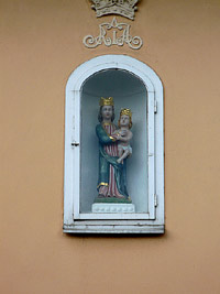 Knihovna Matje Josefa Sychry - r nad Szavou (historick budova) - soka ve vklenku